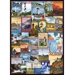 Puzzle 1000 Stare plakaty, Latarnie morskie