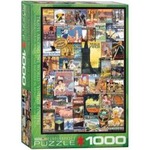 Puzzle 1000 Stare plakaty - Podróż dookoła świata