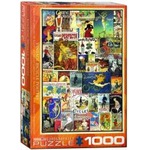 Puzzle 1000 Stare plakaty - Rowery