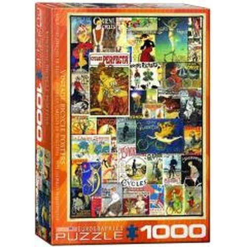 Puzzle 1000 Stare plakaty - Rowery