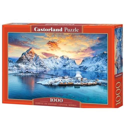 Puzzle 1000 Sunrise on Sakrisoy, Lofoten CASTOR