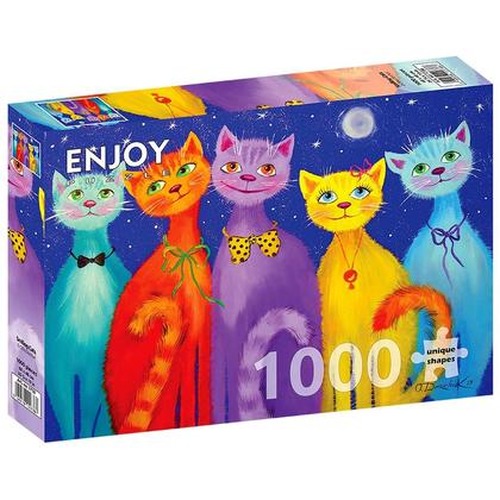 Puzzle 1000 Uśmiechnięte koty