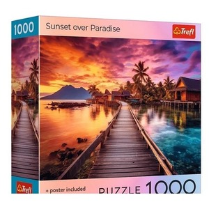 Puzzle 1000 USA Collection: Sunset in the Maldives