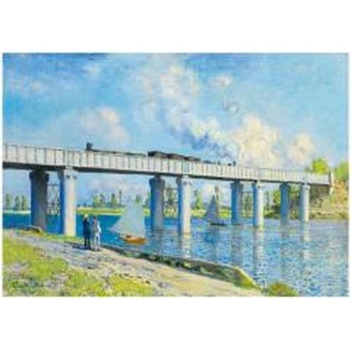 Puzzle 1000 Widok na most kolejowy w Argenteuil