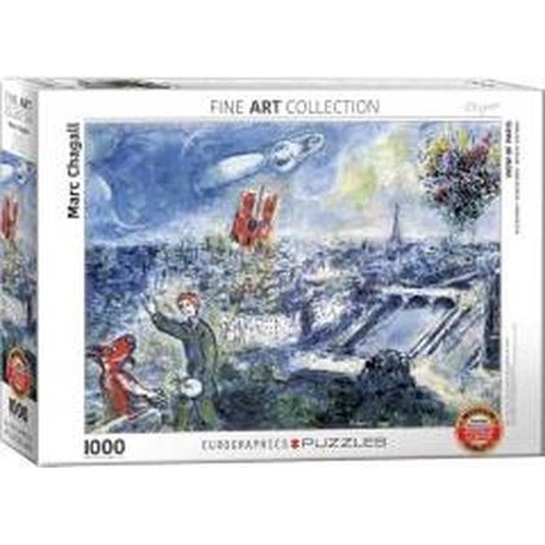 Puzzle 1000 Widok na Paryż, Marc Chagall