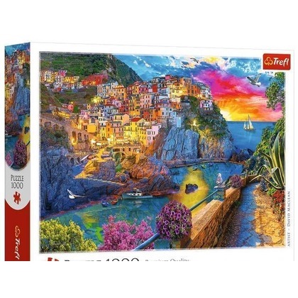 Puzzle 1000 Wieczorny spacer po Cinque Terre TREFL