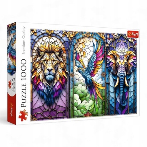 PUZZLE 1000 Witraż Zwierzęta 10957