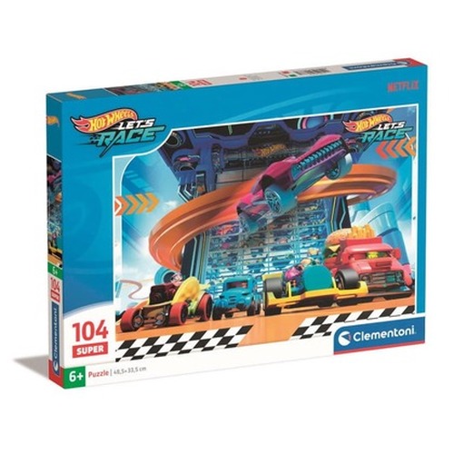 Puzzle 104 elementy Hot Wheels Super Kolor