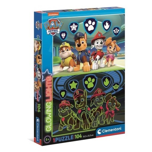 Puzzle 104 Glowing Paw Patrol