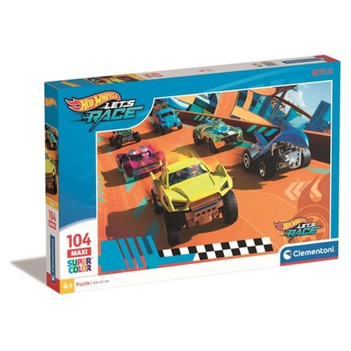 Puzzle 104 Maxi Super Kolor Hot Wheels 25762
