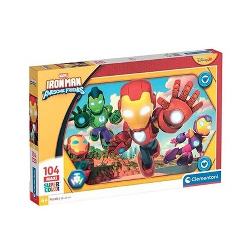 Puzzle 104 Maxi Super kolor Iron Man and His Awesome friends 23778