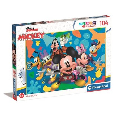 Puzzle 104 Super Kolor Disney Mickey and Friends