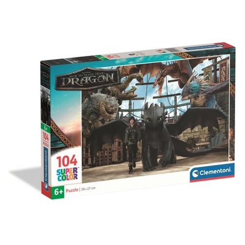 Puzzle 104 Super kolor How to Train Your Dragon 25079