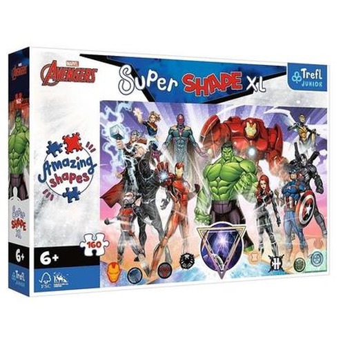 Puzzle 104 Super Shape XL Odwaga Avengersów TREFL