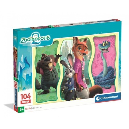 Puzzle 104 Super Zootopia 2