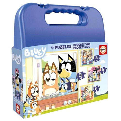 Puzzle 12 el. + 16 el. + 20 el. + 25 el. Blue (walizka)