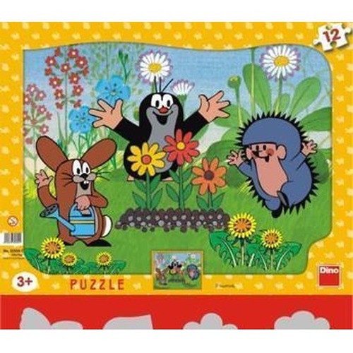 Puzzle 12 Krecik ogrodnik DINO