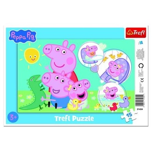 PUZZLE 15 Ramkowe Najmilsza świnka Peppa Pig 31434