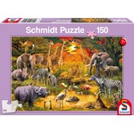 Puzzle 150 el. Zwierzęta w Afryce