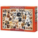 Puzzle 1500 Collage with Dogs CASTOR