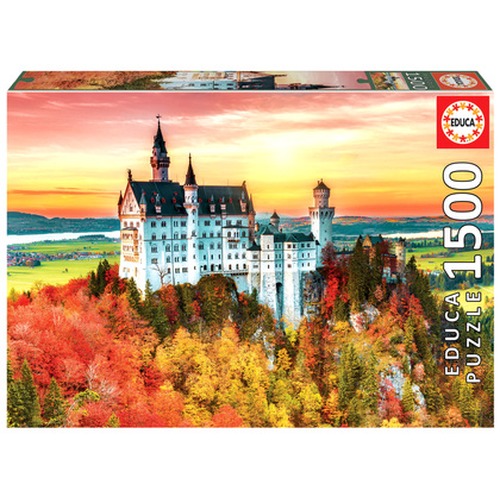 Puzzle 1500 el. Jesień w Neuschwanstein / Niemcy