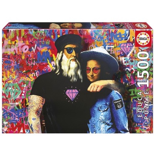 Puzzle 1500 el. Leo i Lisa, TV Boy