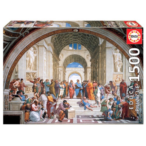 Puzzle 1500 el. Szkoła Ateńska, Rafael Santi