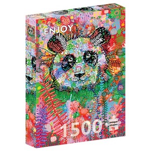 Puzzle 1500 el. Zagadkowa panda