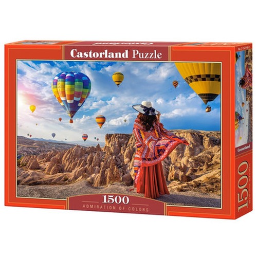 Puzzle 1500 elementów Balony Podziwianie kolorów