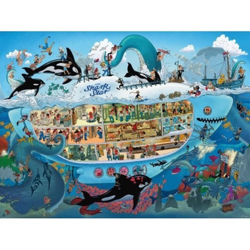 Puzzle 1500 elementów Szalona łódź podwodna