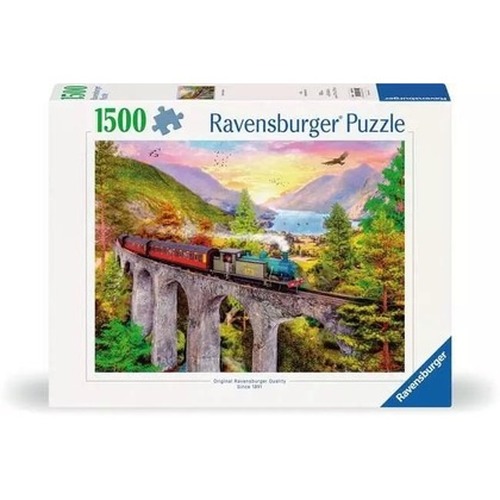 Puzzle 1500 Jesienna przejażdżka pociągiem
