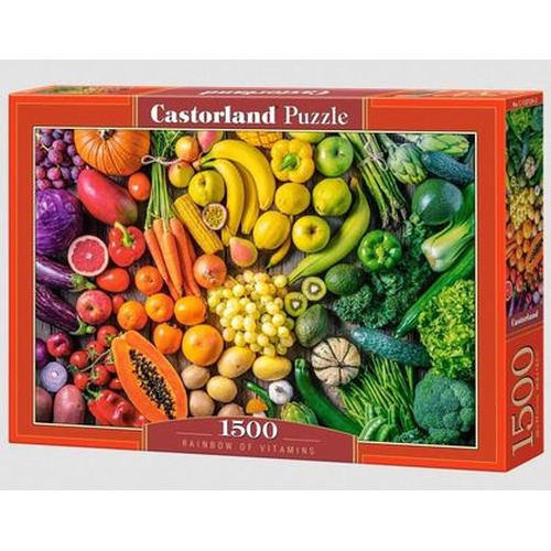 Puzzle 1500 Rainbow of Vitamins CASTOR