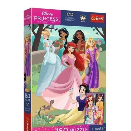 Puzzle 160 Disney Czarujące przyjęcie+plakat TREFL