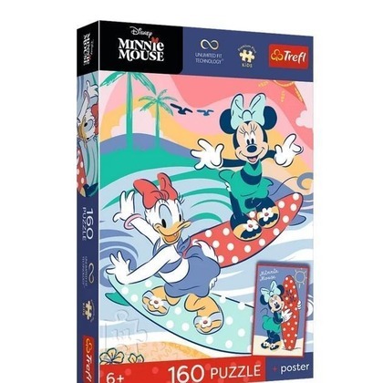 Puzzle 160 Disney Minnie Mouse + plakat TREFL