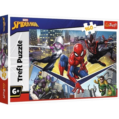 Puzzle 160 elementów Siła Spidermana