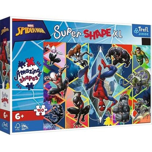 Puzzle 160 Super Shape XL Dołącz do Spidermana