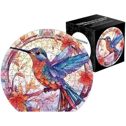 Puzzle 168el Witraż. Ptak