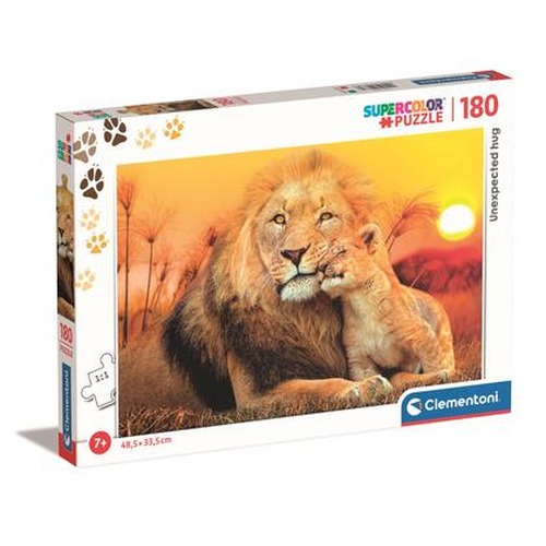 Puzzle 180 Super kolor Unexpected hug 29785