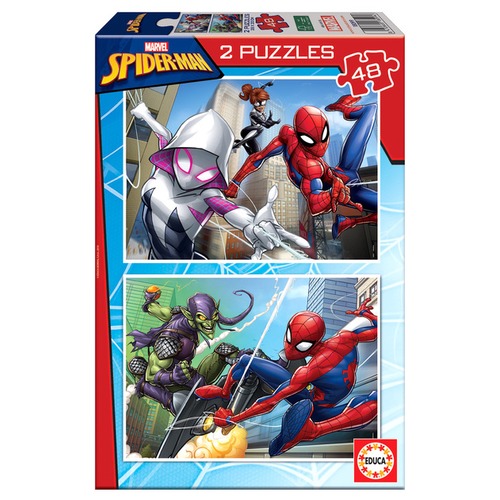 Puzzle 2 x 48 el. Spider-Man