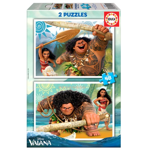 Puzzle 2 x 48 el. Vaiana: Skarb oceanu