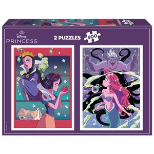 Puzzle 2 x 500 el. Królewna Śnieżka / Mała Syrenka