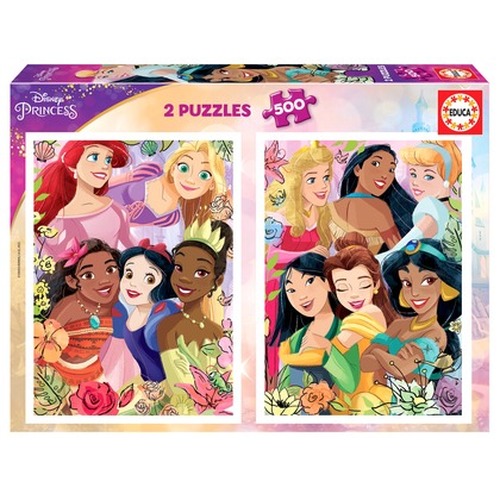 Puzzle 2 x 500 el. Księżniczki z bajek Disneya