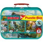 Puzzle 2 x 60 el. + 2 x 100 el. W WALIZCE - Dinozaury