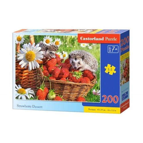 Puzzle 200 elementów - Deser truskawkowy