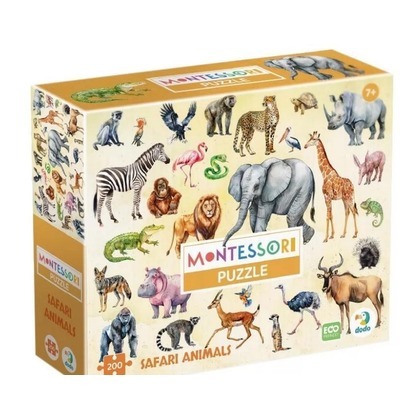 Puzzle 200 Montessori - Zwierzęta