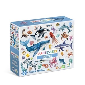 Puzzle 200 Montessori Zwierzęta oceaniczne