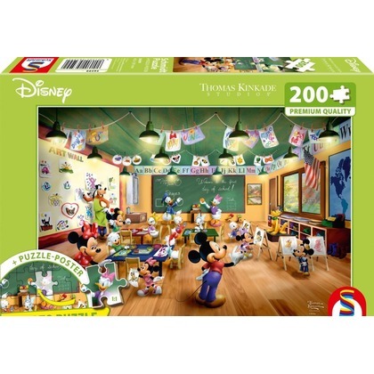 Puzzle 200 Myszka Miki & Minnie w szkole (Disney)