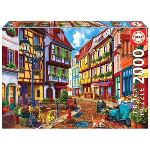 Puzzle 2000 el. Kolorowa uliczka