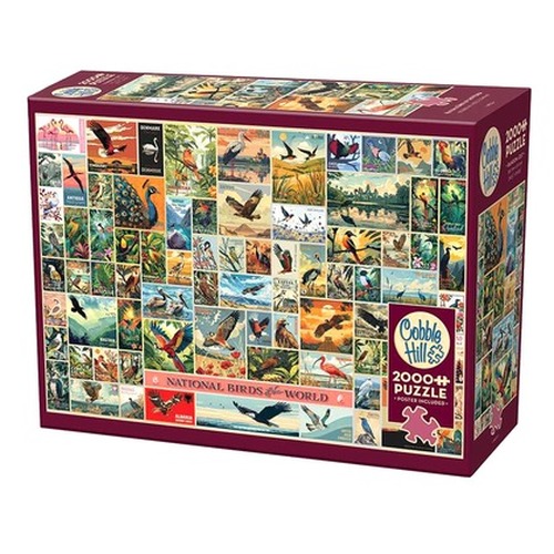 Puzzle 2000 el. Ptaki jako symbole państw