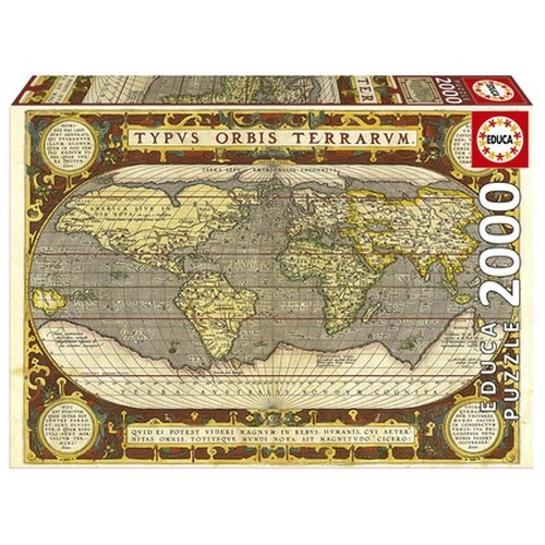 Puzzle 2000 el. Stara mapa świata